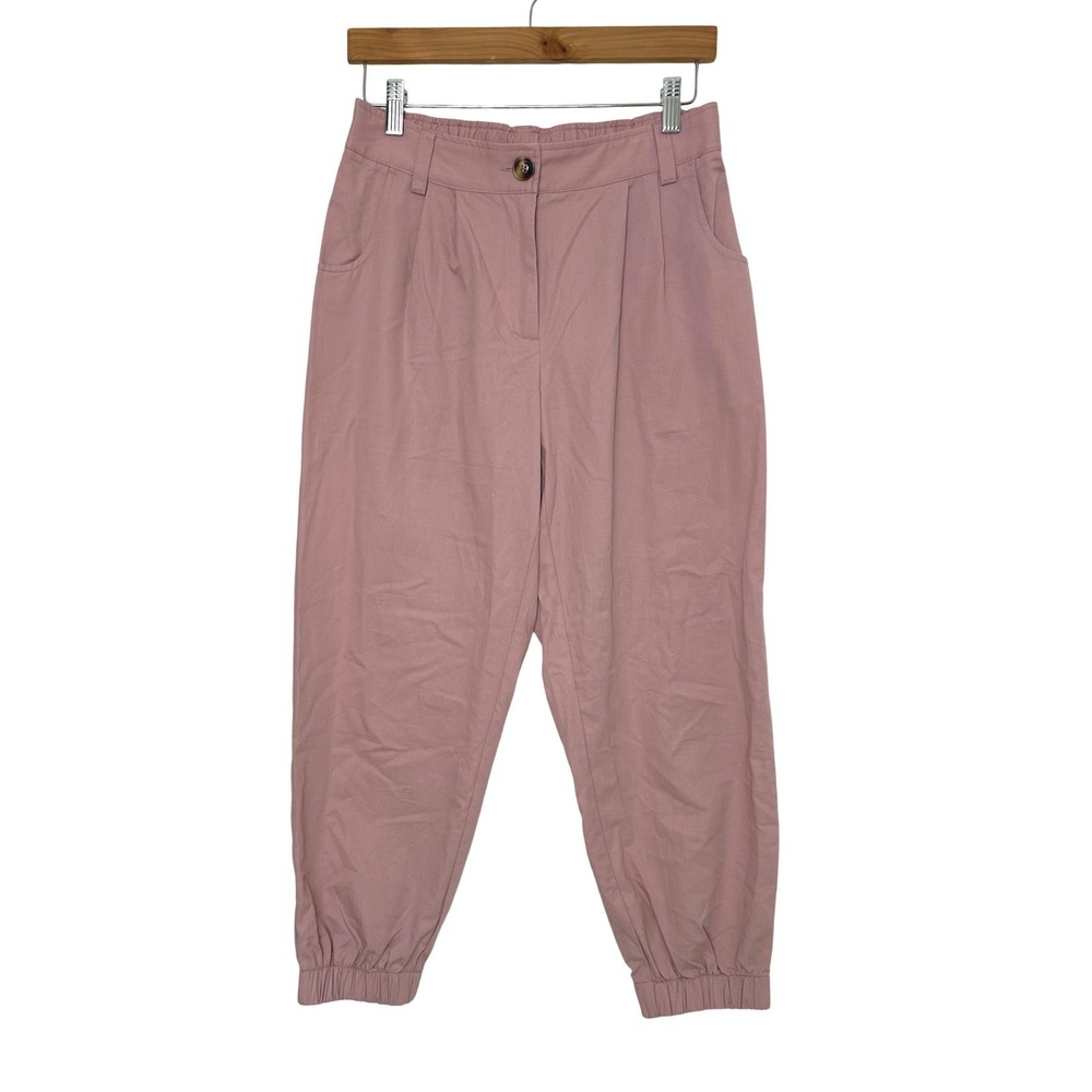 Halara Mid Rise Casual Joggers Pockets S Pink Utility Gorpcore cotton travel